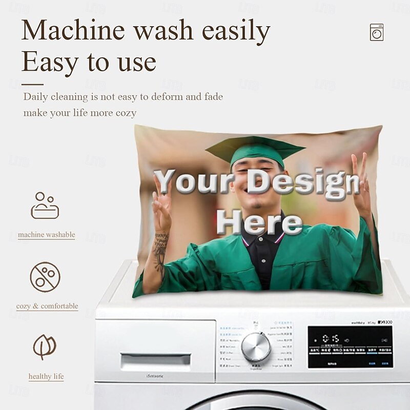 Personalized Lumbar Pillow Cover Graduation Custom Pillow Best Graduation Gift for Her Him Cushion Cover Throw Pillow Ideal Gift Personalized Love Gifts4