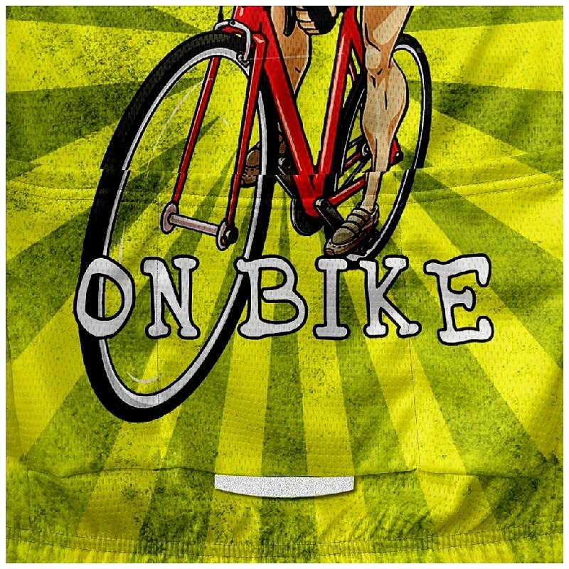 Men's Cycling Jersey Graphic Letter & Number Short Sleeve Bike Tee Tshirt Jersey with 3 Rear Pockets Mountain Bike MTB Quick Dry Anatomic Design Wicking Breathable Sports Red Blue Dark Green Clothing3