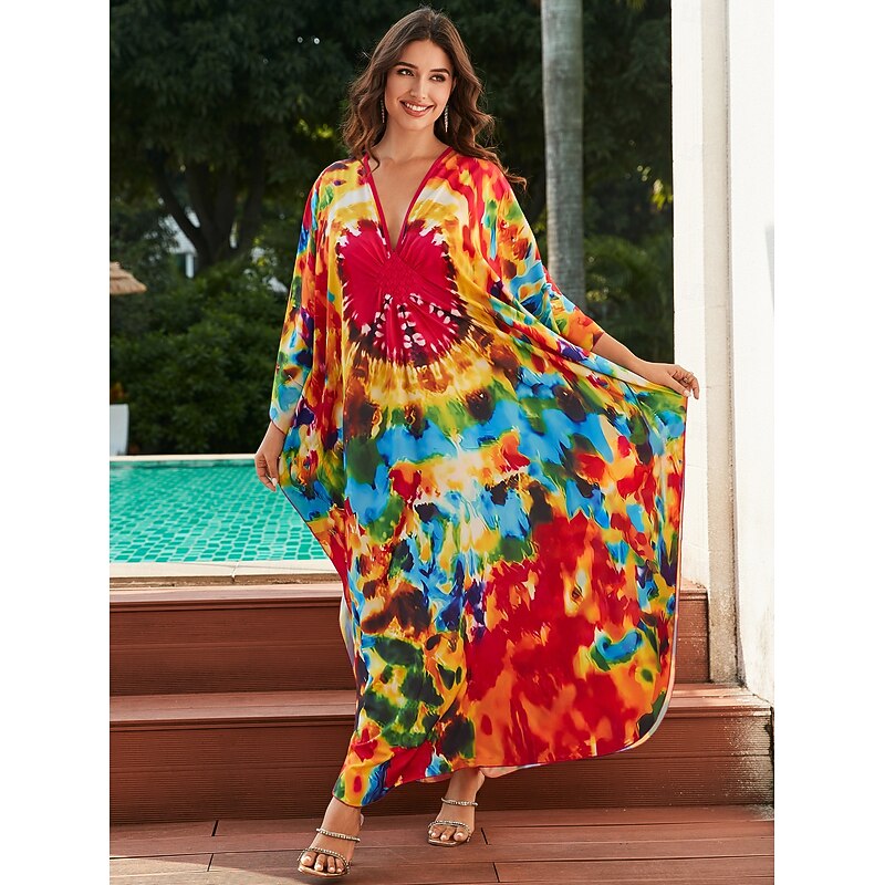Butterfly Halloween Dress Kaftan Pride Rainbow Casual Adults' Women's Halloween Carnival Pride Parade Pride Month Easy Halloween Costumes Dress Up2