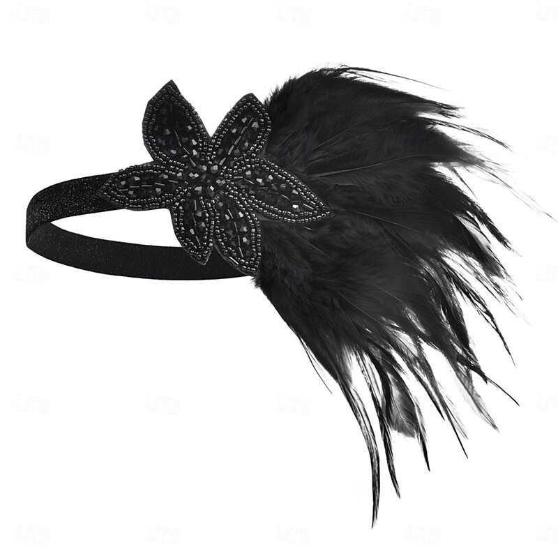 The Great Gatsby Flapper Headband The Great Gatsby Retro Sparkling Glitter Crystal / Rhinestone Fancy Dress Women's Carnival Masquerade Back To School Party Evening Wear Masquerade Festival Socks2