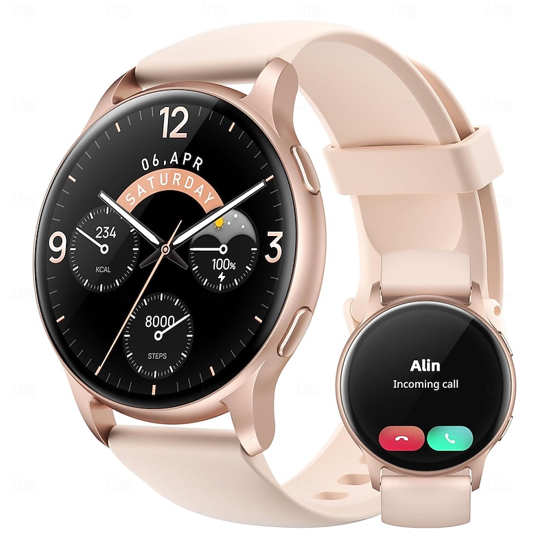 696 CY29 Smart Watch 1.32 inch Smartwatch Fitness Running Watch Bluetooth Pedometer Call Reminder Sleep Tracker Compatible with Android iOS Women Hands-Free Calls Message Reminder IPX-0 42mm Watch