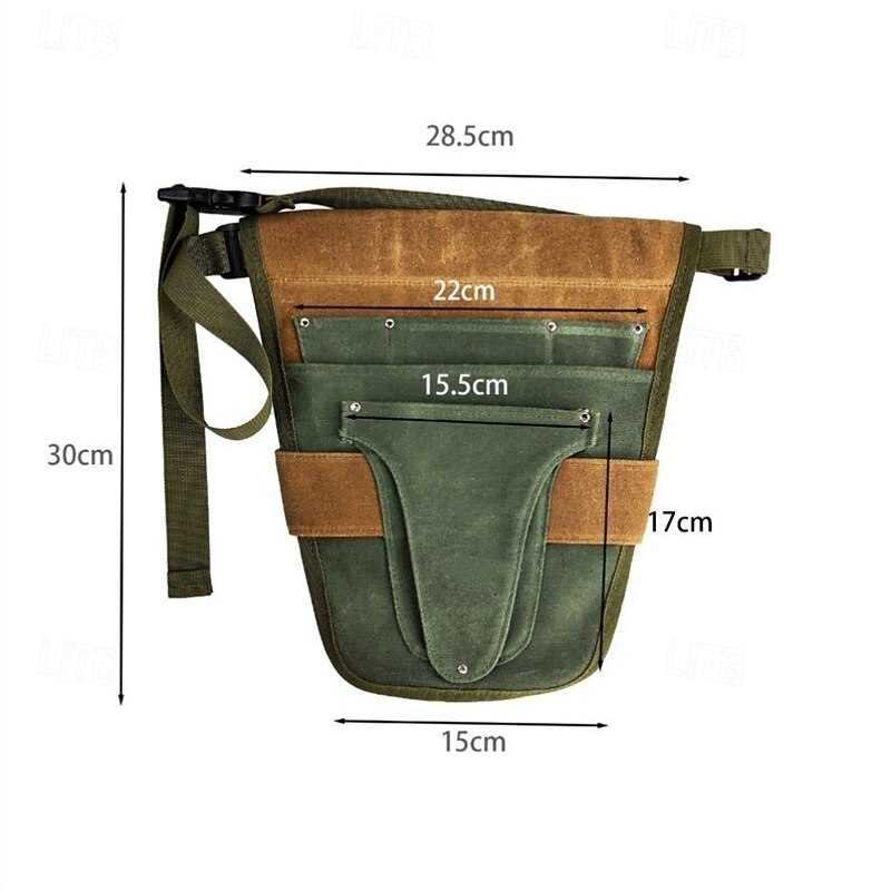 Garden Trimming Portable Tool Bag, Multi Pocket Waist Bag, ElectricianTool Kit, Outdoor Hardware Storage Bag3