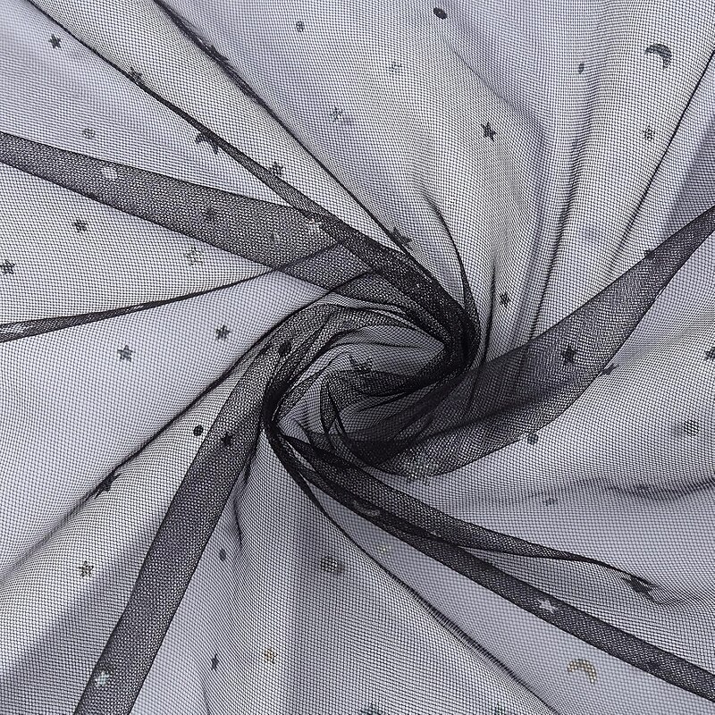 4 Corner Post Mosquito Net with Star-Mooon Pattern for Adult Teen Girls Boys Bed ; Bed Canopy for Twin/Full/Queen/King Size Bed3