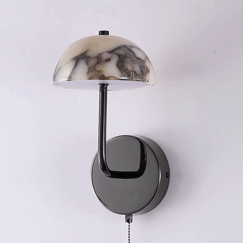 LED Wall Lamps Marble Minimalism Warm White Light Wall Sconces Modern Contemporary Style Living Room Bedroom Dining Room Metal Wall Light3