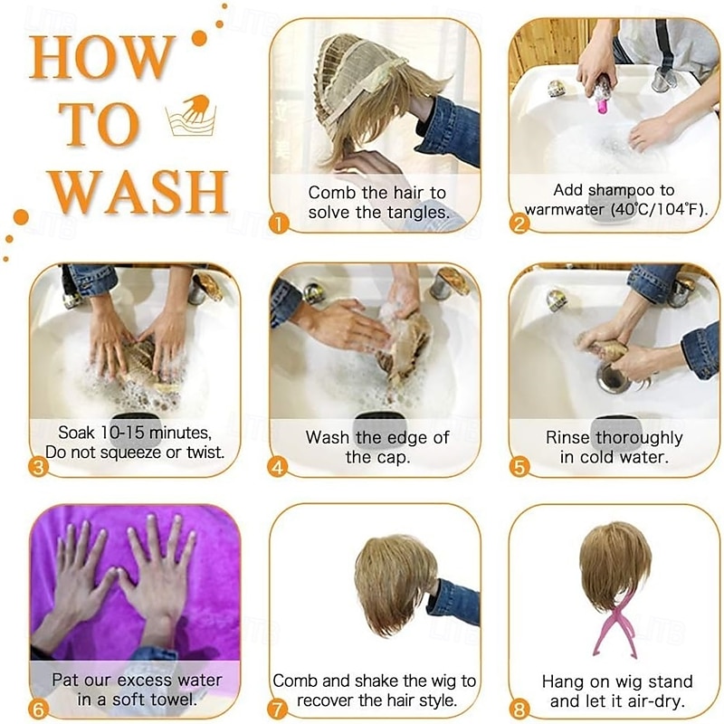 Short Brown Wigs for Women Blend with Healthy Memory Fiber Pixie Cut WigNatural Daily Use Hair4