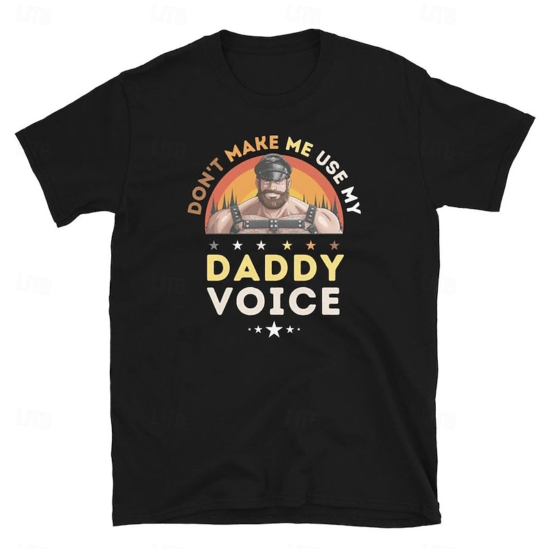 Rainbow LGBTQ Daddy T-shirt Pride Shirts Pride Graphic For Couple's Men's Women's Adults' Masquerade Hot Stamping Pride Parade Pride Month2