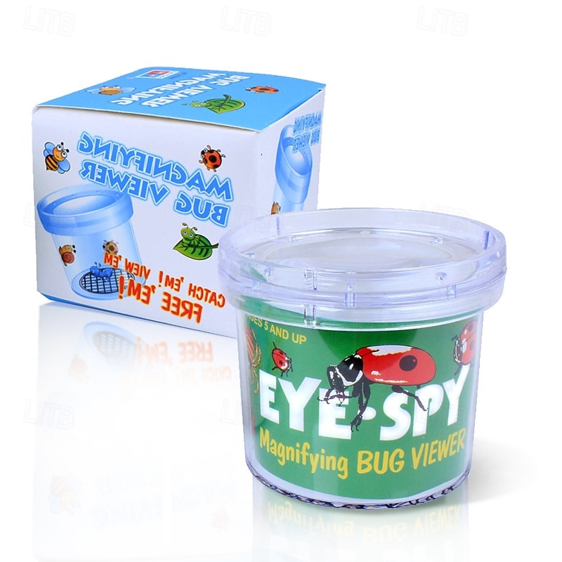 12 Pack Insect Magnifying Glass Observer Jar Sample Collection Exploration Natural Science Toy Plastic Insect Box3