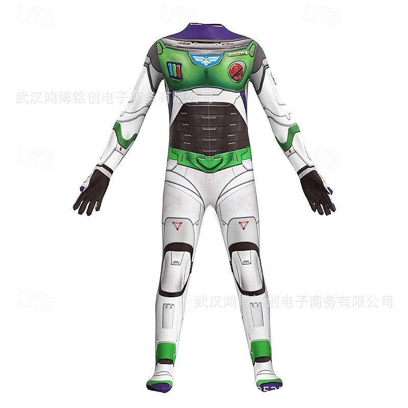Buzz Lightyear Jumpsuit Bodysuits Onesie Costume Party Cosplay Movie Cosplay for Men's Boys Kid's Adults' Halloween Event / Party3