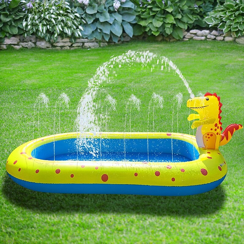 Kiddie Pool Evajoy Inflatable Kids Pool Summer Water Party Inflatable Pool for Backyard & Garden 27.5*40.5*25.5 inch