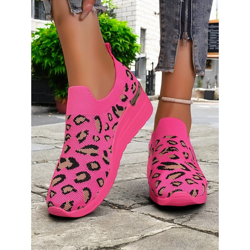 Women's White Knit Slip-On Sneakers – Modern & Comfortable Style for Active Women in Outdoor Walks, Gym Sessions & Casual City Explorations4