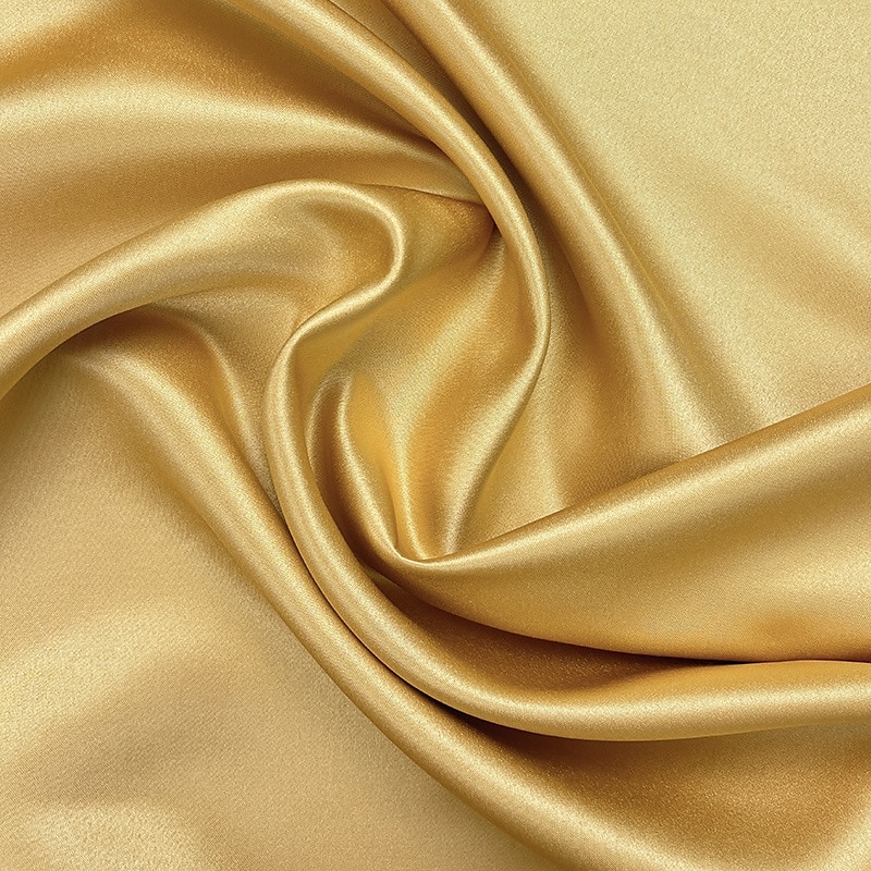 A-Line Mother of the Bride Evening GownGold Minimalist Dress Formal Wedding Guest Floor Length Half Sleeve Shirt Collar Satin with Bow(s) Pleats2