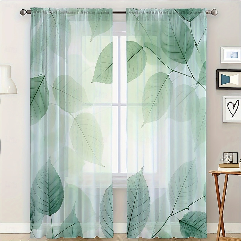 The 2-piece set of plant and floral art painting patterns for window decoration and screens can be used for privacy protection and room decoration in bedrooms as well as for kitchens cafes living r2