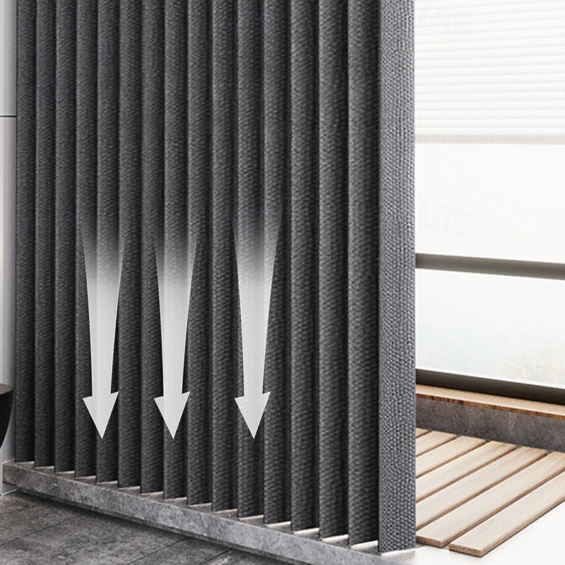 Bathroom Shower Curtain 180cm 70" Room Divider Curtain Folding, Waterproof, Mildew-Proof Nordic for Dry & Wet Separation No Puching or Tools3