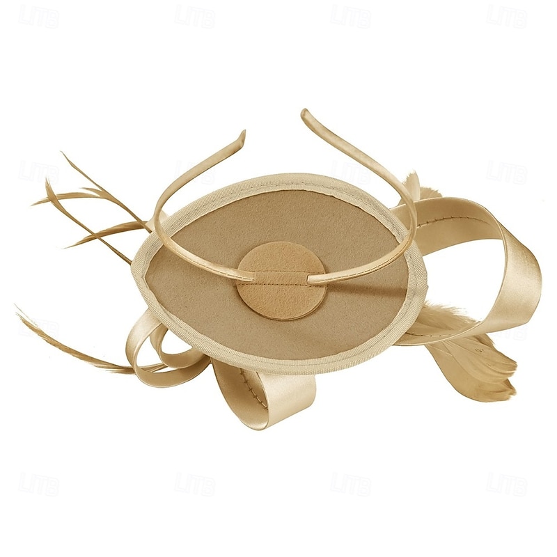 Kentucky Derby Fascinators Hats for Women Hats Headband Tea Party Vintage Cocktail Ribbon Feathers Hair Clip4