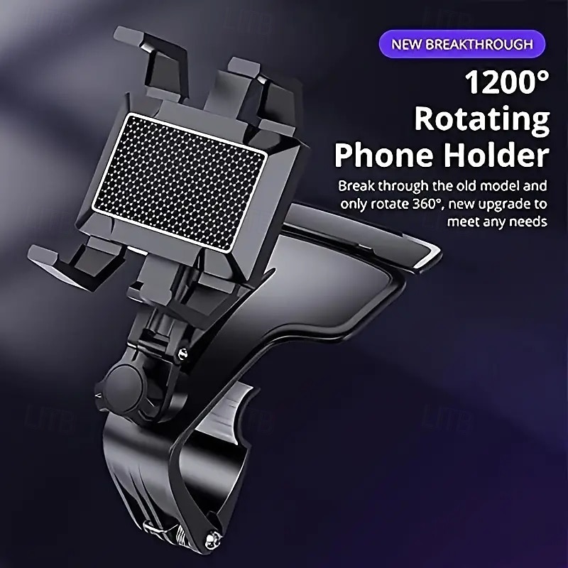 Creative Car Cell Phone Holder 360 Degree Rotatable Car Dashboard Navigation Phone Holder with Parking Plate3