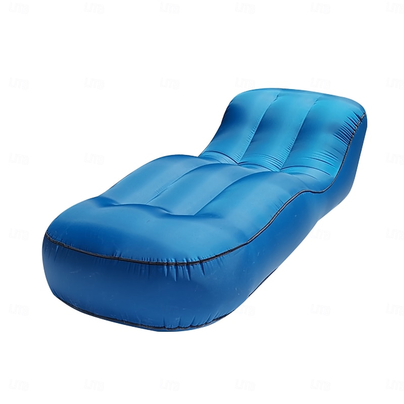 Portable Inflatable Sofa - Lazy Sofa Foldable Lounge Chair with Pedal Comfortable Combination Flocking - Suitable for Camping, Hiking, and Sunbathing at Home4