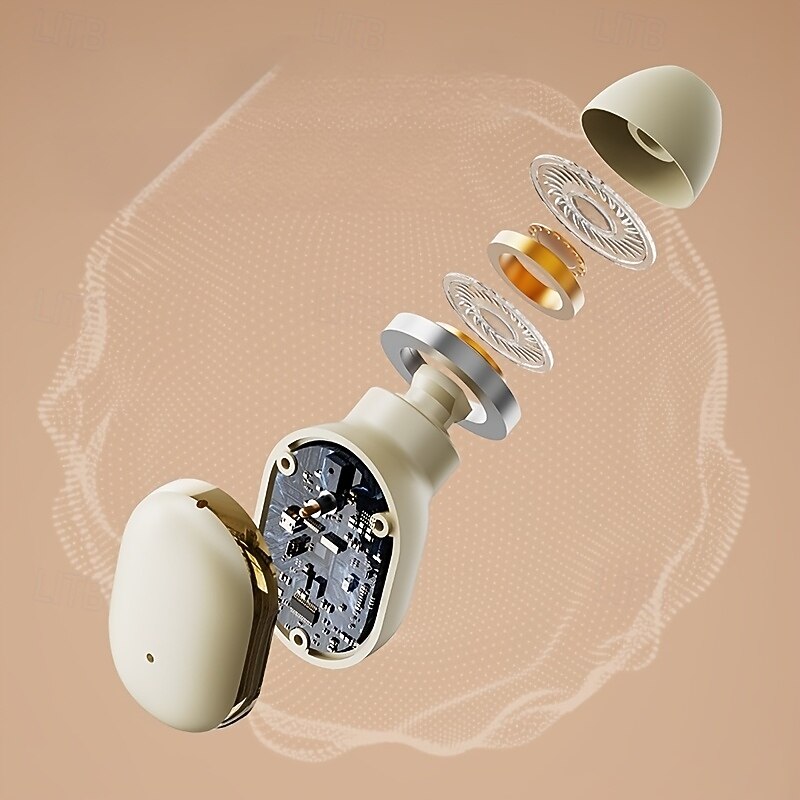 True Wireless Headphones TWS Earbuds In Ear Bluetooth 5.3 Ergonomic Design with Charging Box LED Power Display for Traveling Cycling Travel3