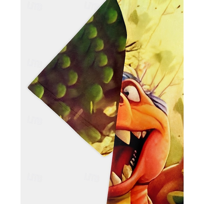 Boys 3D Dinosaur T shirt Tee Short Sleeve Summer Spring Fashion Basic Kids 4-12 Years Crew Neck Outdoor Casual Daily Regular Fit4