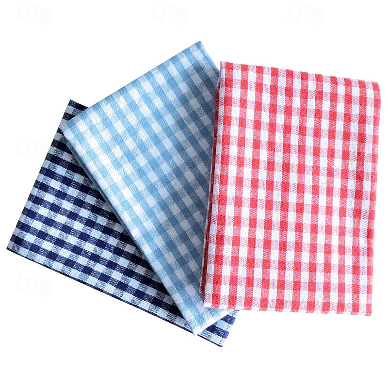 Thick Chaoyang Grid Home Fabric Non Fading Napkins, Tea Towels, Kitchen Towels 40*60cm4