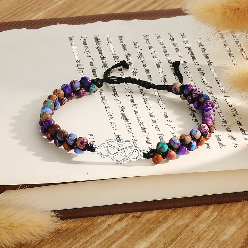Agate Stone Braided Bracelet Gift for Students, Best Friends or Classmates – Back to School Jewelry for New Semester, Birthday, Anniversary – Stylish Wrist Accessory with Blessings and Trendy Campus Vibes2