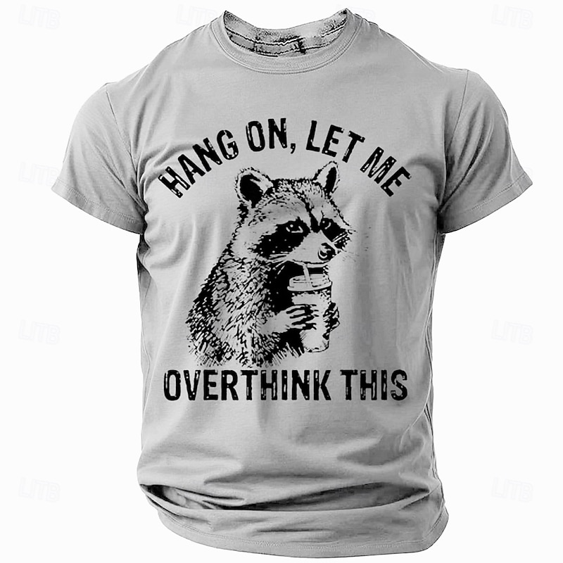 Men's Funny Slang T Shirt Short Sleeve T shirt 3D Print Crew Neck Shirt Fashion Daily Casual Street Casual Daily Light Pink Light Blue Gray Summer Spring All Seasons Clothing Apparel S M L XL XXL XXXL