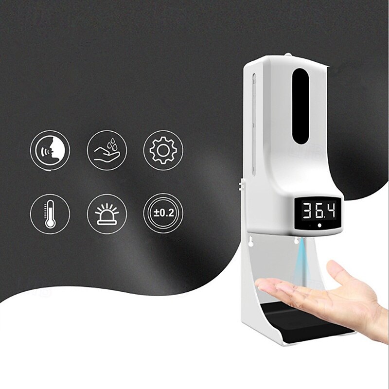 Soap Dispenser Automatic Liquid Soap Dispensers Infrared Hand Temperature Measurement with Liquid Soap Dispenser Wall-Mounted for Home Schools and Communities4