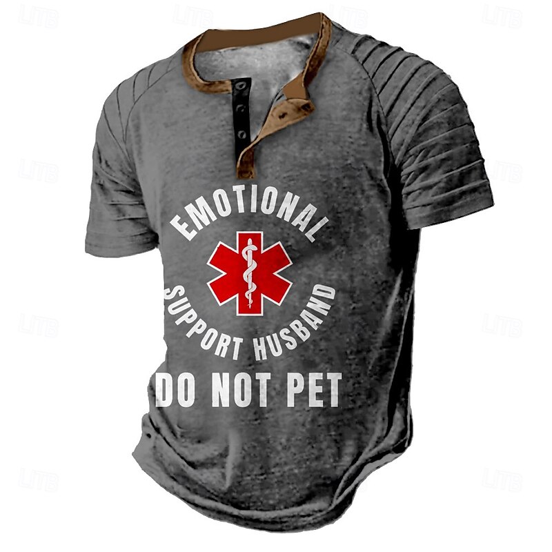 Men's Funny Slang Henley Shirt Raglan T Shirt Short Sleeve T shirt Henley Shirt Fashion Designer Casual Vacation Street Casual Black Red Blue Summer Spring Clothing Apparel S M L XL XXL XXXL3