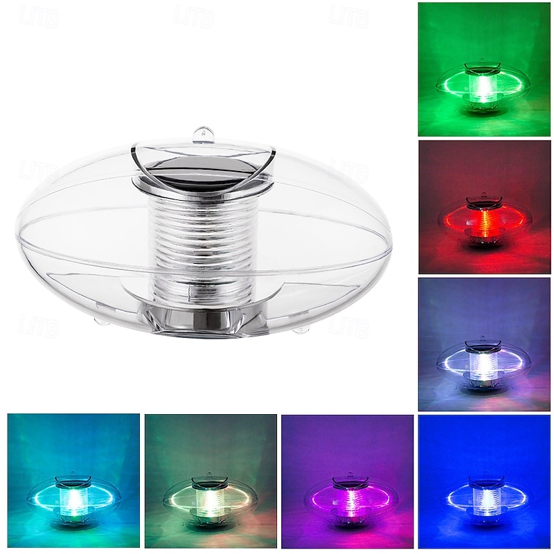 Solar Pool Lights Outdoor Lights Floating Pond Light Globe Night Light RGB Color Changing Waterproof LED Lights for Pool Pond Gardens Parties Glow in The Dark Solar Powered Pool Light for Outdoor Decoration