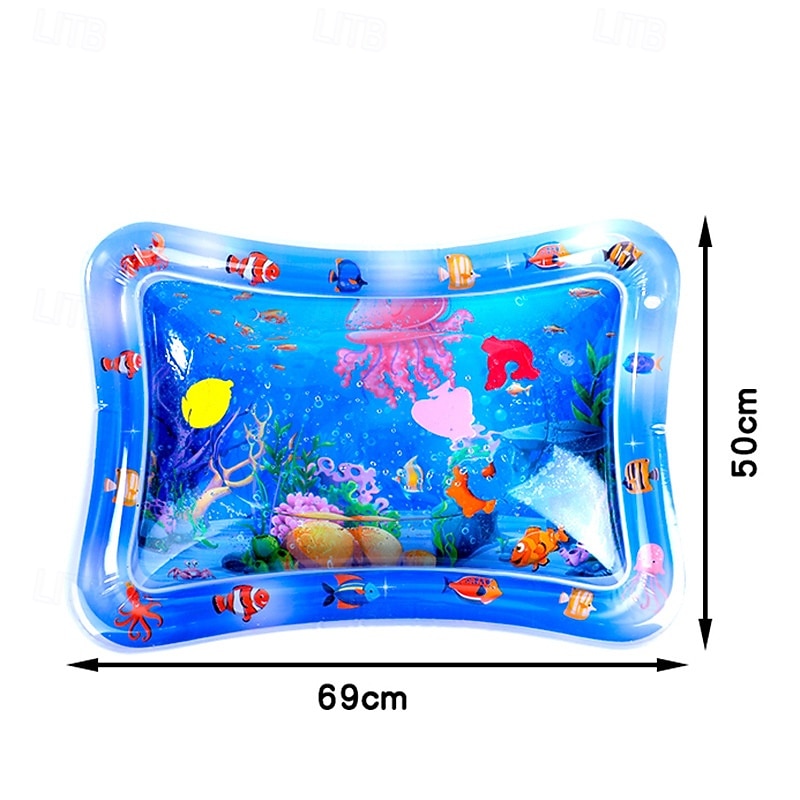 27*20inch Inflatable Tummy Time Mat Premium Baby Water Play Mat for Infants and Toddlers Baby Toys for 3 to 24 Months Strengthen Your Baby's Muscles Portable4