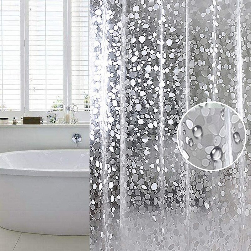 Bathroom Shower Curtain Pvc Waterproof 180cm*180cm(70