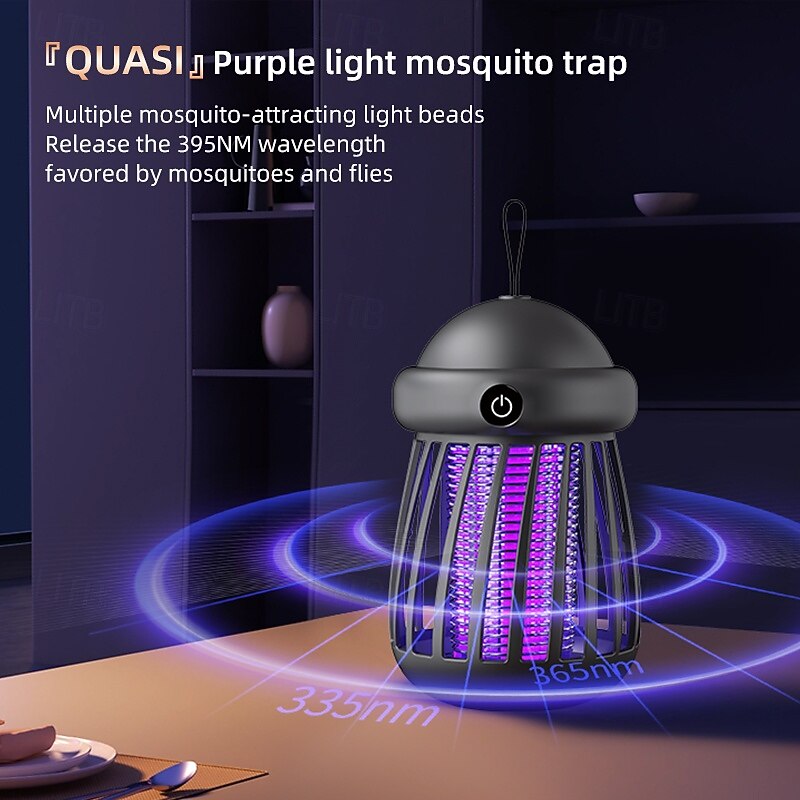 Mosquito Killer Lamp, Indoor And Outdoor Mosquito Killer Lamp, Dual Color Light Source, Jellyfish Appearance Ambient Light4