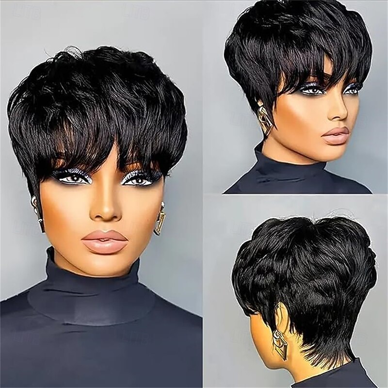 Short Pixie Cut Hair Wig Short Hairstyles Synthetic Wigs For Women Popular Fashion Wigs Heat Resistant Hairpieces Women's Wig