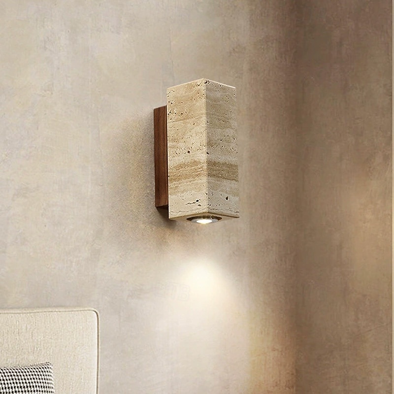 Indoor Vintage Classic Wall Sconce Light Fixture Living Room Bedroom 5W Stone Wall Light 110-120V 220-240V Indoor Wall Lights3
