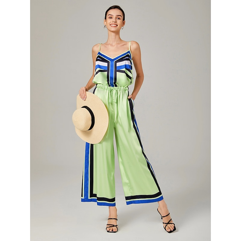 Casual Fashion Geometric Print One-Piece Pants