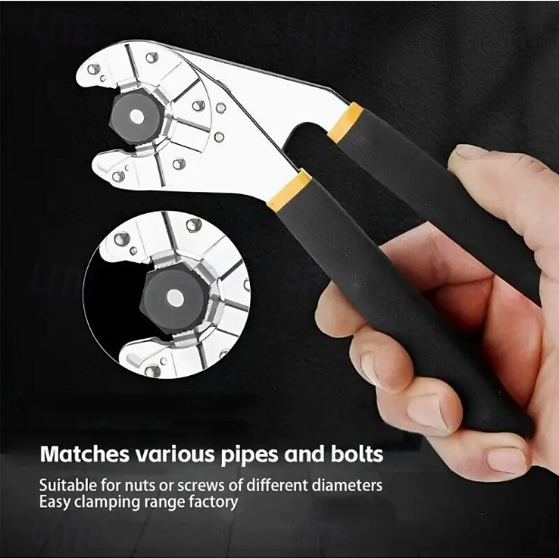 8" Universal Wrench, Open-End Wrench, Magic Wrench, Compatible with Nuts Below 3/4"3