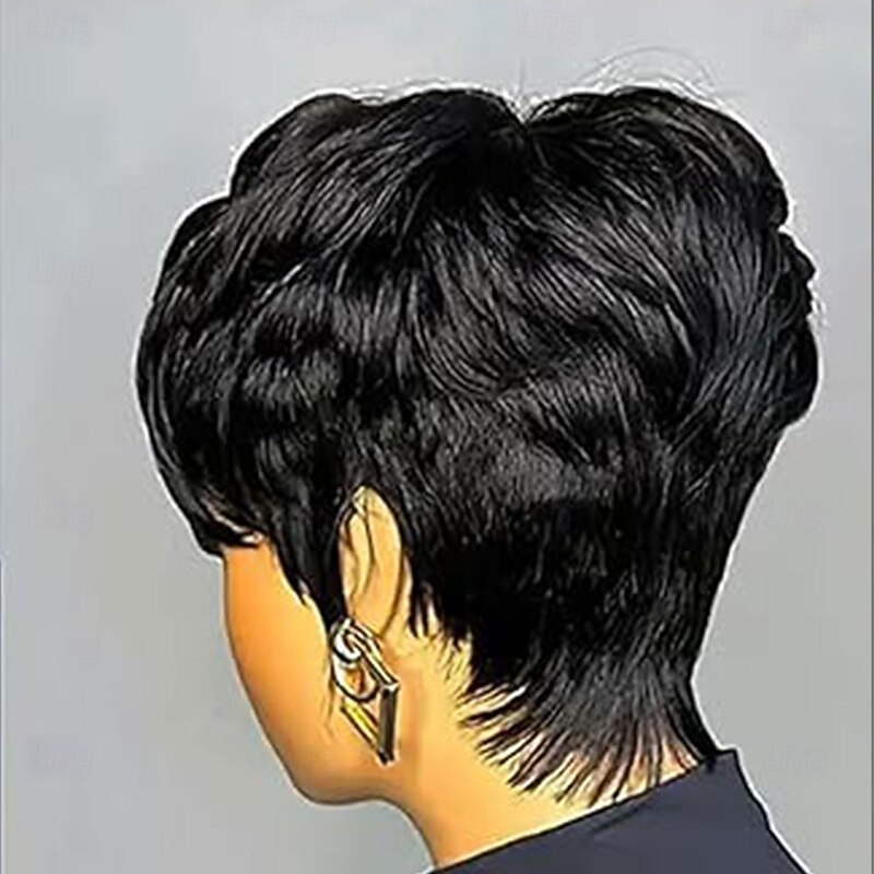 Short Pixie Cut Hair Wig Short Hairstyles Synthetic Wigs For Women Popular Fashion Wigs Heat Resistant Hairpieces Women's Wig3