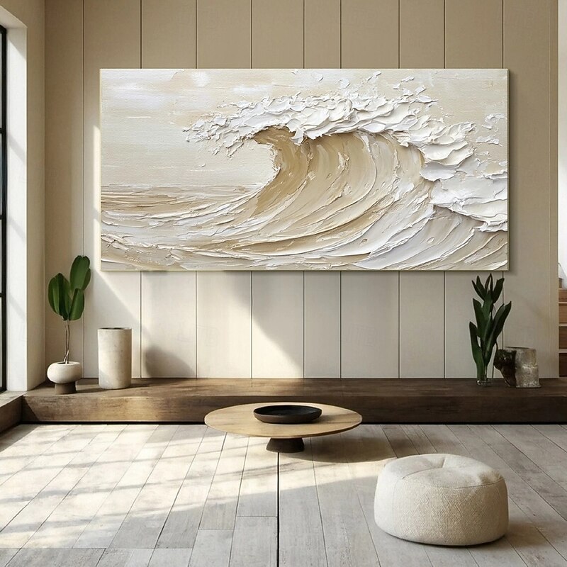 Hand painted 3D Textured wave Painting on Canvas handmade wave oil Painting Sea Wave Painting artwork Wall Art painting Morden Art Bedroom Wall Decor Fashion Art3