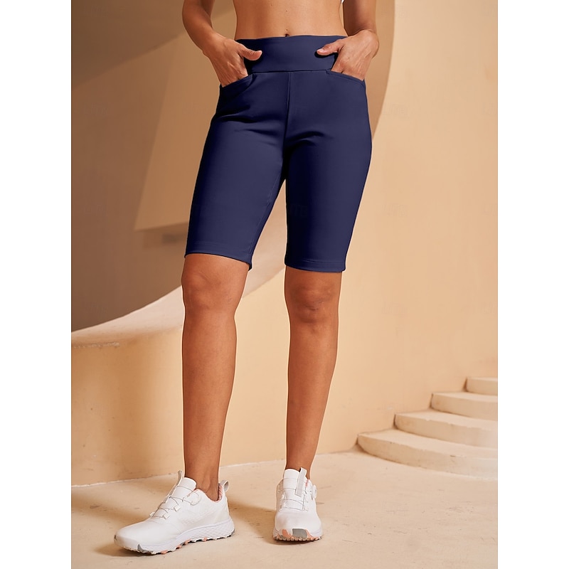 Women's Golf Shorts Black Dark Navy Bottoms Ladies Golf Attire Clothes Outfits Wear Apparel2