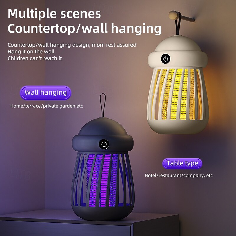 Mosquito Killer Lamp, Indoor And Outdoor Mosquito Killer Lamp, Dual Color Light Source, Jellyfish Appearance Ambient Light3