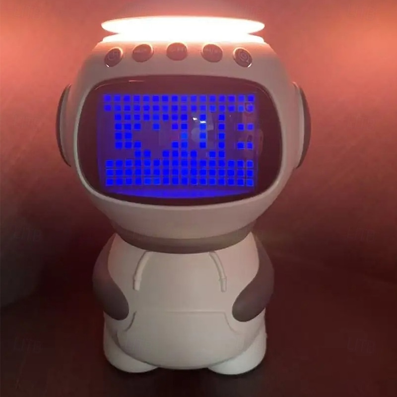 Astronaut Music Clock LED Night Light Bluetooth Speaker with Alarm Clock TF Card Slot Bedroom Decorative Toy2