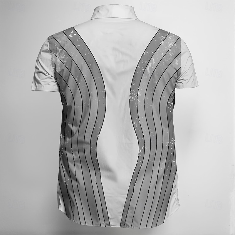 Retro Vintage 1970s Shirt Aloha Shirt Hippie Disco Butterfly Fancy Dress Men's Masquerade Vacation Party Pride Parade Adults' Shirt4