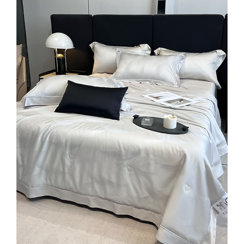 Cooling Comforter Breathable Tencel Lyocell Fiber Quilt Queen Cooling Blanket for Hot Sleeper Machine Washable Lightweight Duvet for Summer2