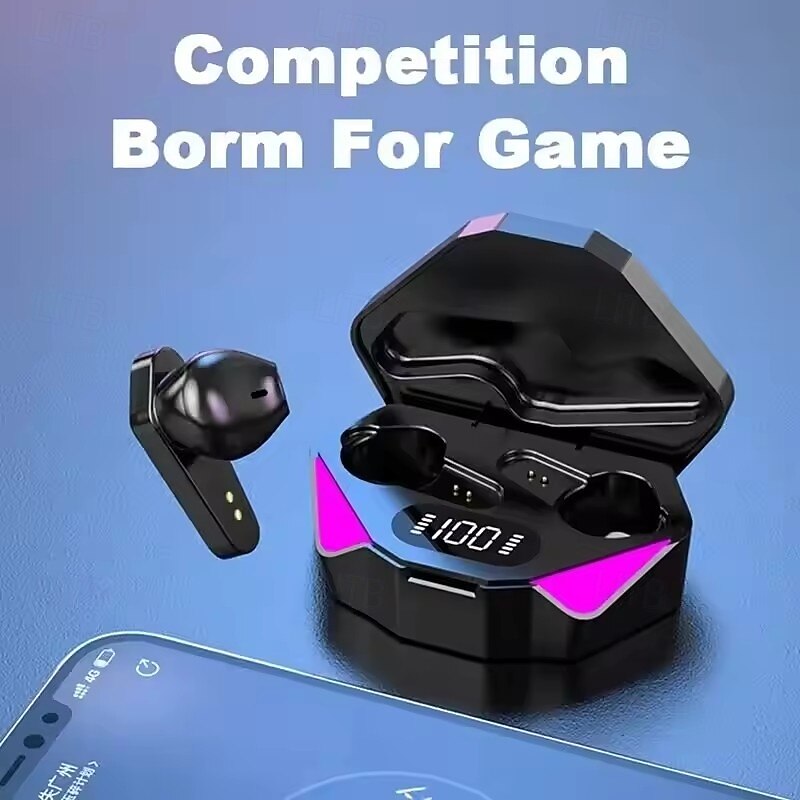 X15 Wireless Bluetooth 5.3 Gaming Earbuds with LED Display Noise Cancelling and Built in Microphone​3