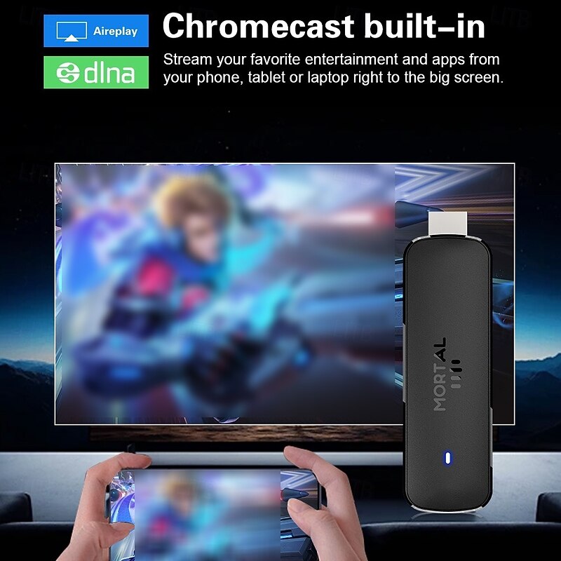Android 14 Smart TV Stick 4K HDR10 Voice Remote Dual Band WiFi Bluetooth H313 Streaming Media Player4