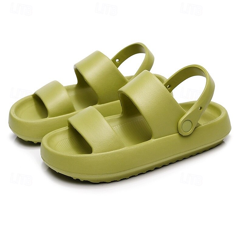 Women's Slides Sandals Mens Summer Platform House Non-slip Bedroom Open Toe Indoor and Outdoor Cloud Pillow Slippers3