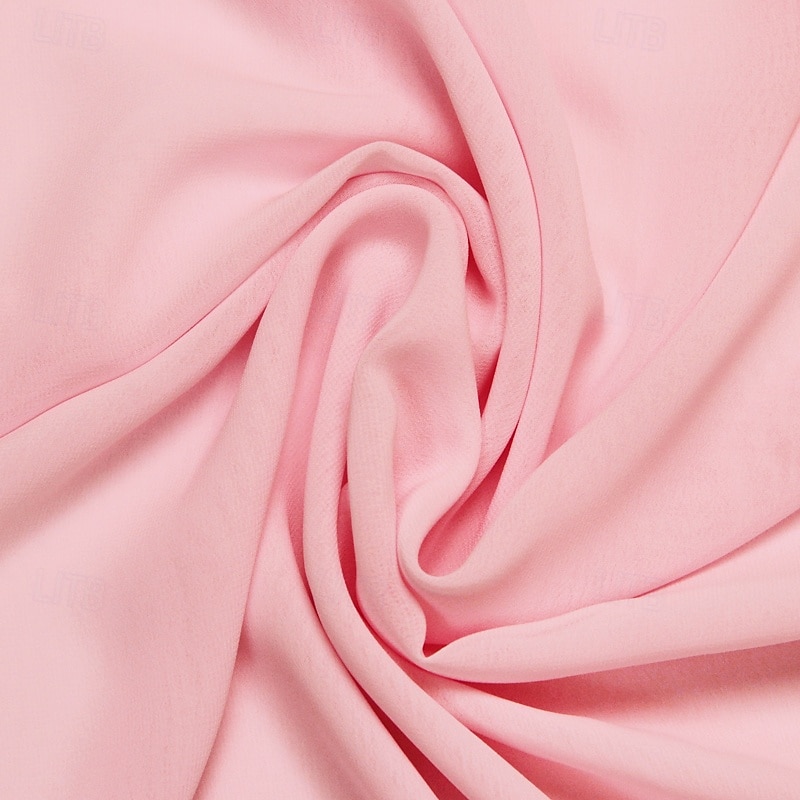 Beach Wedding A-Line Mother of the Bride Dress Formal Wedding Guest Elegant Bateau Neck Floor Length Chiffon Half Sleeve with Ruffles Draping Tier2