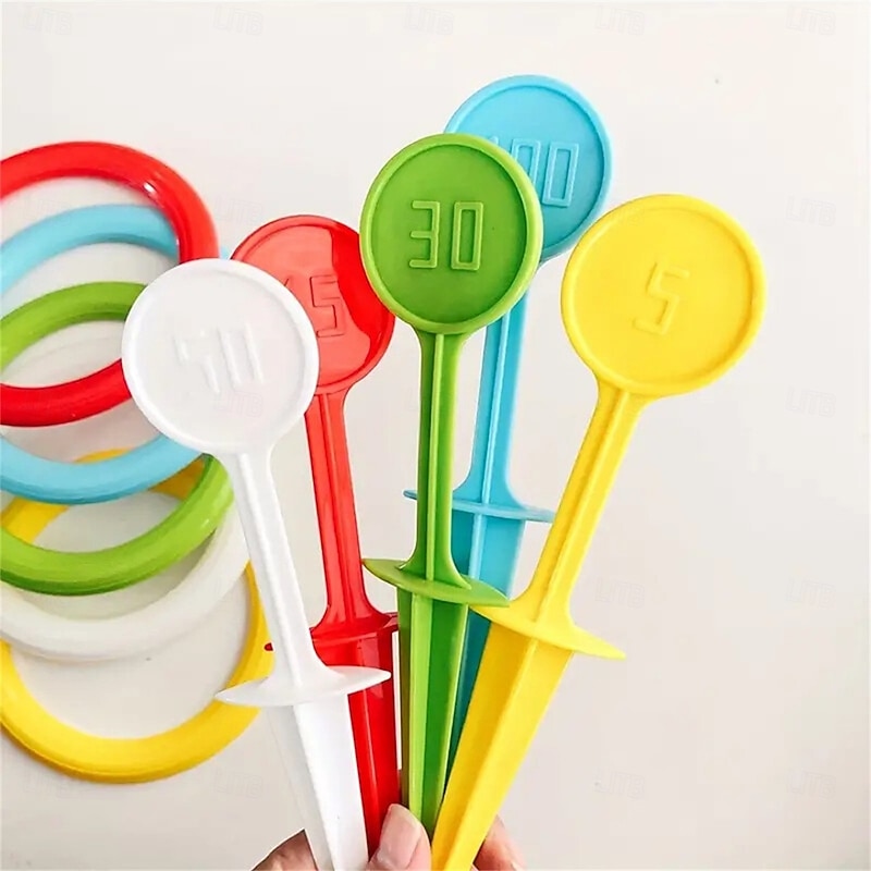 Colorful Rainbow Ring Toss Game Set for Youngsters & Adults - Durable PP Outdoor Fun for Beach Garden Lawn & Backyard - Ideal Christmas Halloween Thanksgiving Gift2