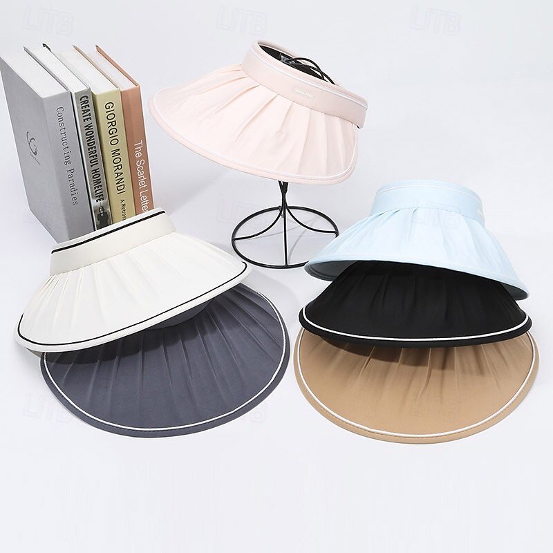 Large Brim Sun Hat Women Summer Anti-UV Sun Hat Travel Beach Sun Hat2