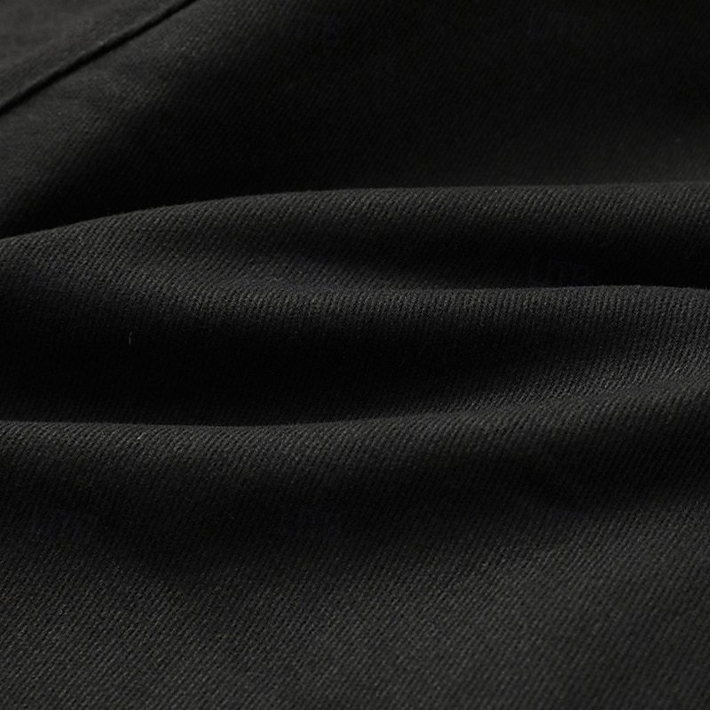 Men's Cargo Shorts Shorts Bermuda shorts Hiking Shorts Multi Pocket Straight Leg Color Block Plain Breathable Moisture Wicking Knee Length Outdoor Casual Daily Fashion Streetwear Black Micro-elastic3