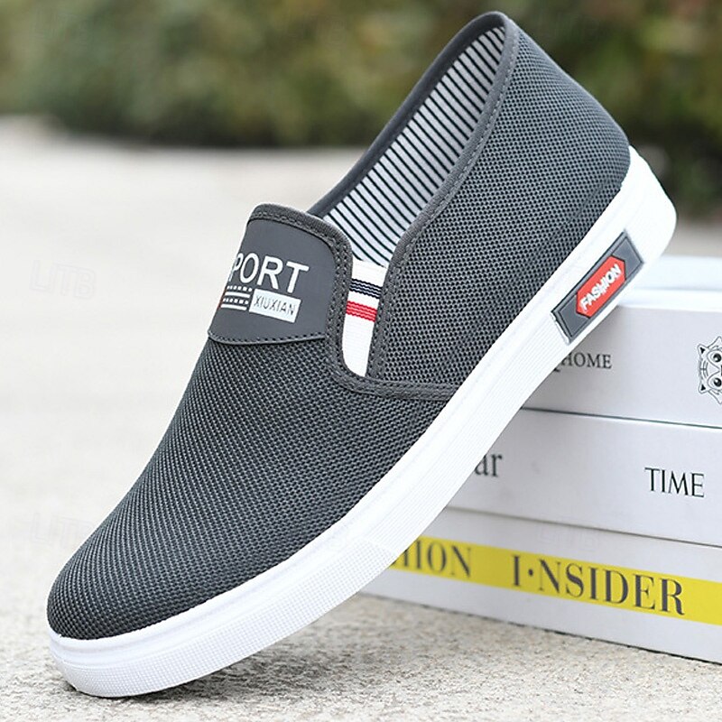 Men's Mesh Slip-On Sneakers – Breathable Lightweight Casual Shoes for Summer, Beach Walks and Everyday Comfort2